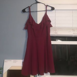 Maroon dress Size L Francescas